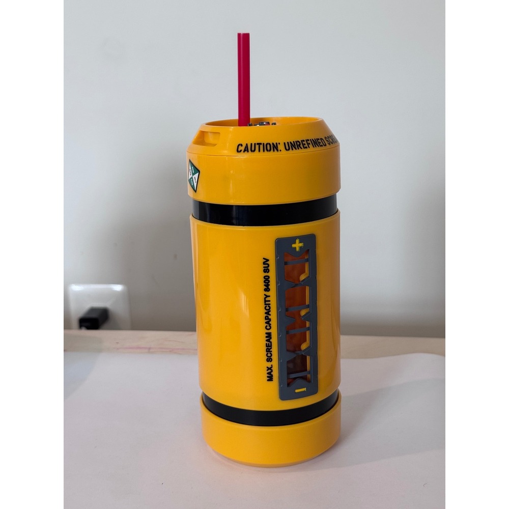 Disney Parks Monsters Inc Scream Canister Water Bottle Tumbler with Sound Pixar